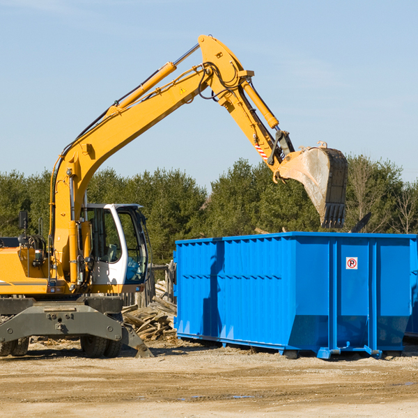 can i choose the location where the residential dumpster will be placed in Falkville